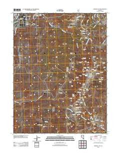 Virginia City Nevada Historical topographic map, 1:24000 scale, 7.5 X 7.5 Minute, Year 2012