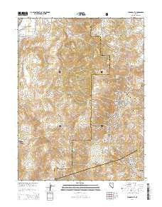 Virginia City Nevada Current topographic map, 1:24000 scale, 7.5 X 7.5 Minute, Year 2014