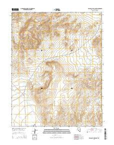 Volcanic Hills East Nevada Current topographic map, 1:24000 scale, 7.5 X 7.5 Minute, Year 2014