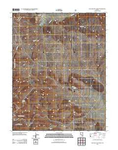 Volcanic Hills West Nevada Historical topographic map, 1:24000 scale, 7.5 X 7.5 Minute, Year 2012