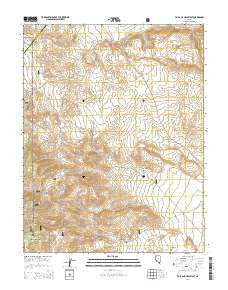 Volcanic Hills West Nevada Current topographic map, 1:24000 scale, 7.5 X 7.5 Minute, Year 2014