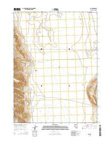Vya Nevada Current topographic map, 1:24000 scale, 7.5 X 7.5 Minute, Year 2015