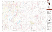 Vya Nevada Historical topographic map, 1:100000 scale, 30 X 60 Minute, Year 1987
