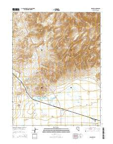 Wabuska Nevada Current topographic map, 1:24000 scale, 7.5 X 7.5 Minute, Year 2014