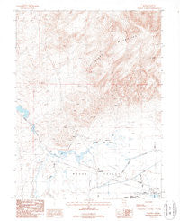 Wabuska Nevada Historical topographic map, 1:24000 scale, 7.5 X 7.5 Minute, Year 1987