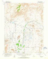 Wabuska Nevada Historical topographic map, 1:62500 scale, 15 X 15 Minute, Year 1957