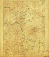 Wabuska Nevada Historical topographic map, 1:125000 scale, 30 X 30 Minute, Year 1891
