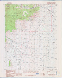 Wadsworth Ranch Nevada Historical topographic map, 1:24000 scale, 7.5 X 7.5 Minute, Year 1985