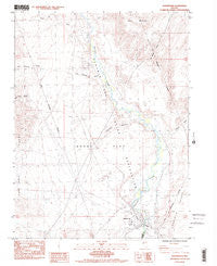 Wadsworth Nevada Historical topographic map, 1:24000 scale, 7.5 X 7.5 Minute, Year 1985
