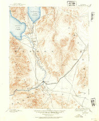 Wadsworth Nevada Historical topographic map, 1:125000 scale, 30 X 30 Minute, Year 1890