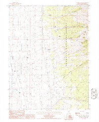 Walker Canyon Nevada Historical topographic map, 1:24000 scale, 7.5 X 7.5 Minute, Year 1985