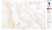 Walker Lake Nevada Historical topographic map, 1:100000 scale, 30 X 60 Minute, Year 1985