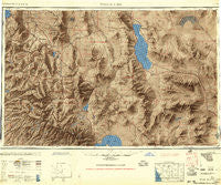 Walker Lake Nevada Historical topographic map, 1:250000 scale, 1 X 2 Degree, Year 1957