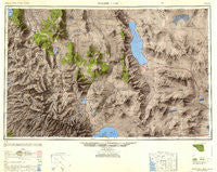 Walker Lake Nevada Historical topographic map, 1:250000 scale, 1 X 2 Degree, Year 1948