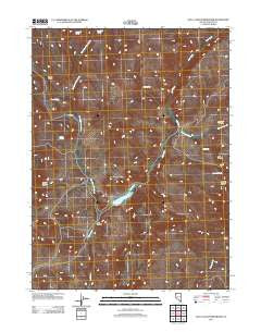 Wall Canyon Reservoir Nevada Historical topographic map, 1:24000 scale, 7.5 X 7.5 Minute, Year 2011