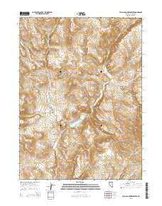 Wall Canyon Reservoir Nevada Current topographic map, 1:24000 scale, 7.5 X 7.5 Minute, Year 2015