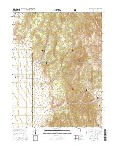 Wallace Canyon Nevada Current topographic map, 1:24000 scale, 7.5 X 7.5 Minute, Year 2014