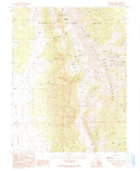 Ward Mountain Nevada Historical topographic map, 1:24000 scale, 7.5 X 7.5 Minute, Year 1990