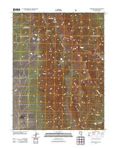 Ward Mountain Nevada Historical topographic map, 1:24000 scale, 7.5 X 7.5 Minute, Year 2012