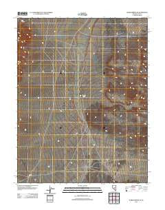 Warm Springs SE Nevada Historical topographic map, 1:24000 scale, 7.5 X 7.5 Minute, Year 2012