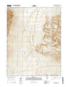 Warm Springs SE Nevada Current topographic map, 1:24000 scale, 7.5 X 7.5 Minute, Year 2014