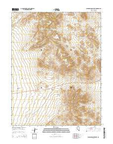 Warm Springs Summit Nevada Current topographic map, 1:24000 scale, 7.5 X 7.5 Minute, Year 2014