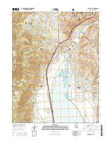 Washoe City Nevada Current topographic map, 1:24000 scale, 7.5 X 7.5 Minute, Year 2014