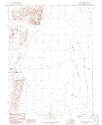 Water Gap East Nevada Historical topographic map, 1:24000 scale, 7.5 X 7.5 Minute, Year 1985