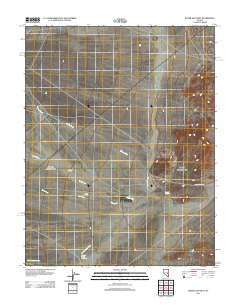 Water Gap West Nevada Historical topographic map, 1:24000 scale, 7.5 X 7.5 Minute, Year 2012
