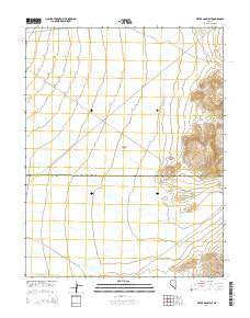 Water Gap West Nevada Current topographic map, 1:24000 scale, 7.5 X 7.5 Minute, Year 2014