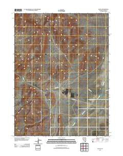 Watts Nevada Historical topographic map, 1:24000 scale, 7.5 X 7.5 Minute, Year 2011