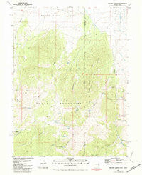 Weaver Canyon Nevada Historical topographic map, 1:24000 scale, 7.5 X 7.5 Minute, Year 1981