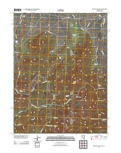Weaver Canyon Nevada Historical topographic map, 1:24000 scale, 7.5 X 7.5 Minute, Year 2012
