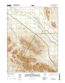 Weber Reservoir Nevada Current topographic map, 1:24000 scale, 7.5 X 7.5 Minute, Year 2014