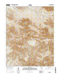 Weepah Nevada Current topographic map, 1:24000 scale, 7.5 X 7.5 Minute, Year 2014