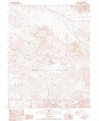 Weepah Nevada Historical topographic map, 1:24000 scale, 7.5 X 7.5 Minute, Year 1987