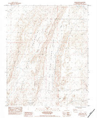 Weiser Ridge Nevada Historical topographic map, 1:24000 scale, 7.5 X 7.5 Minute, Year 1983