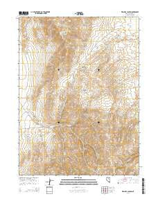 Welches Canyon Nevada Current topographic map, 1:24000 scale, 7.5 X 7.5 Minute, Year 2014
