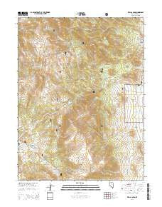 Well Canyon Nevada Current topographic map, 1:24000 scale, 7.5 X 7.5 Minute, Year 2014