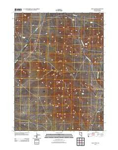 Wells Peak Nevada Historical topographic map, 1:24000 scale, 7.5 X 7.5 Minute, Year 2012