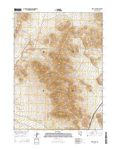 Wells Peak Nevada Current topographic map, 1:24000 scale, 7.5 X 7.5 Minute, Year 2014