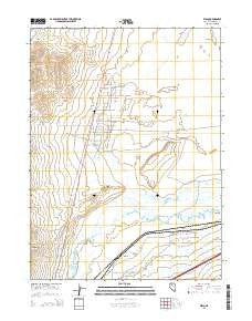 Weso Nevada Current topographic map, 1:24000 scale, 7.5 X 7.5 Minute, Year 2015