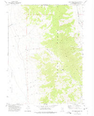 West Morris Basin Nevada Historical topographic map, 1:24000 scale, 7.5 X 7.5 Minute, Year 1971