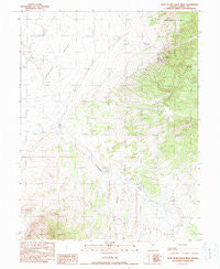 West of Bellevue Peak Nevada Historical topographic map, 1:24000 scale, 7.5 X 7.5 Minute, Year 1990