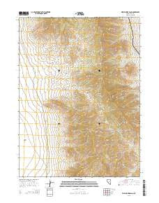 West Morris Basin Nevada Current topographic map, 1:24000 scale, 7.5 X 7.5 Minute, Year 2015
