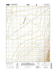 West of Austin Nevada Current topographic map, 1:24000 scale, 7.5 X 7.5 Minute, Year 2014