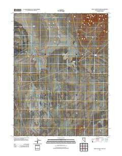 West of Beck Pass Nevada Historical topographic map, 1:24000 scale, 7.5 X 7.5 Minute, Year 2012