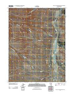 West of Coffin Mountain Nevada Historical topographic map, 1:24000 scale, 7.5 X 7.5 Minute, Year 2012