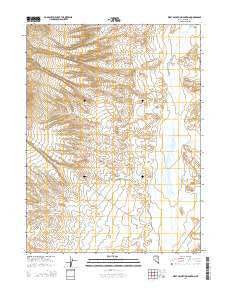 West of Coffin Mountain Nevada Current topographic map, 1:24000 scale, 7.5 X 7.5 Minute, Year 2014