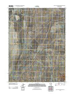 West of Delcer Buttes Nevada Historical topographic map, 1:24000 scale, 7.5 X 7.5 Minute, Year 2012
